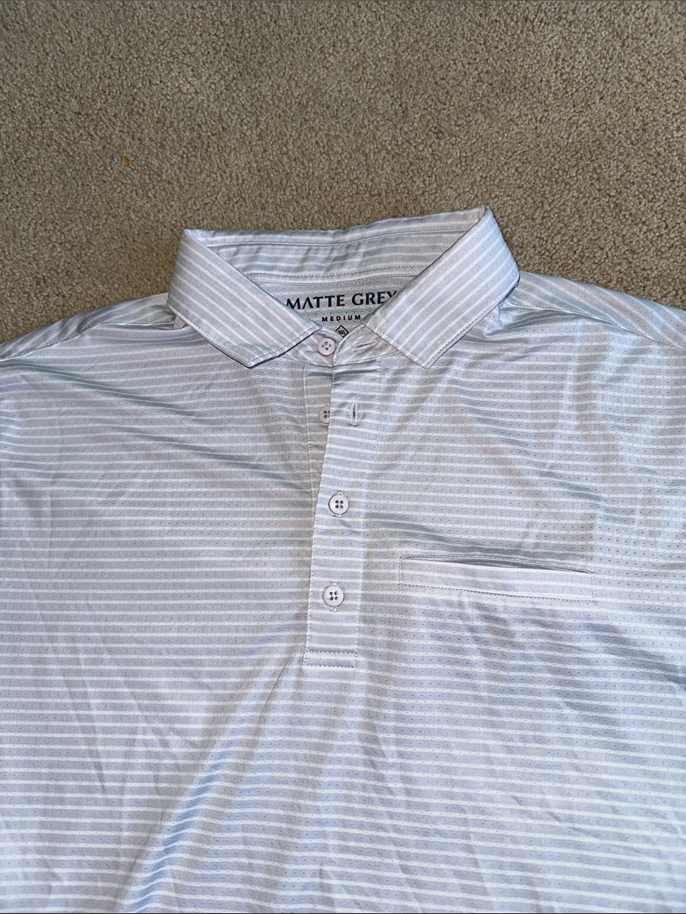 Matte Grey polo - Picture 4 of 8